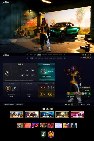 Blue Smoke Grenade, «DBX707» SUV, «Panigale V4 S (Pitch Black)» Motorcycle, Hi-top Trainers (Red), Snow Glasses, PLAYERUNKNOWN's Bandana, Heavy Fur Coat (Black), Polar Bear Feet